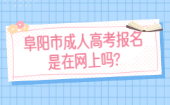 阜陽(yáng)市成人高考報(bào)名是在網(wǎng)上嗎